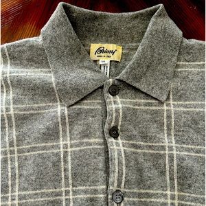 Brioni long sleeve polo